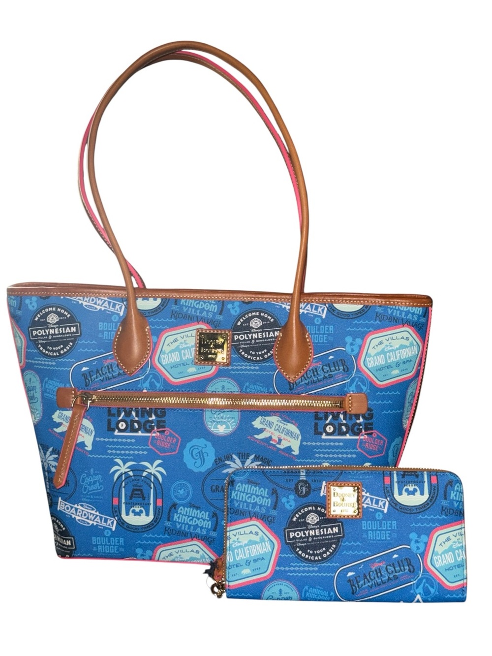 Disney Dooney & Bourke Vacation Club Tote and Match Wallet